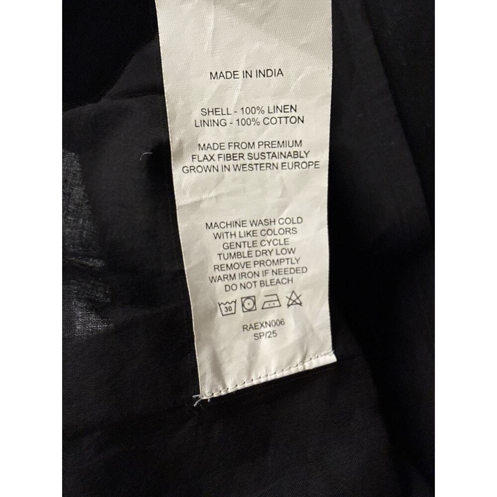 Quince 100% European Linen Tank Mini Dress Black L NWT Sleeveless - Picture 11 of 12